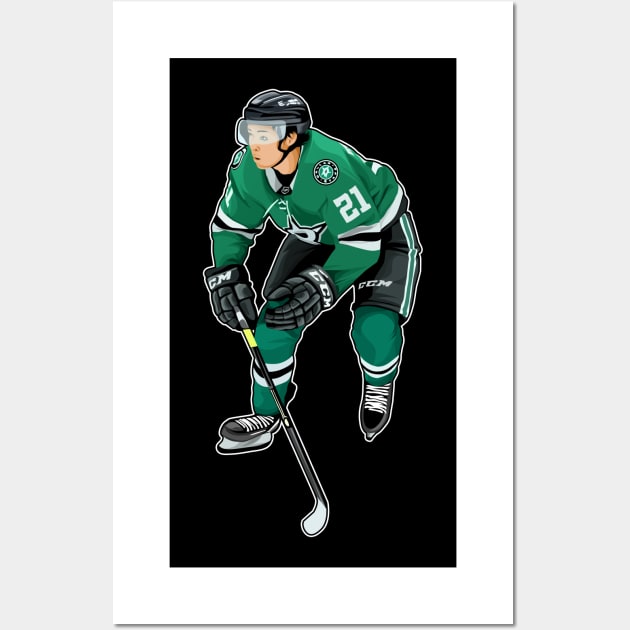 Jason Robertson #21 Skates Wall Art by GuardWall17